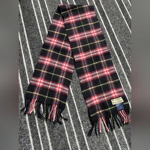 Burberry Black and Red Plaid Scarf